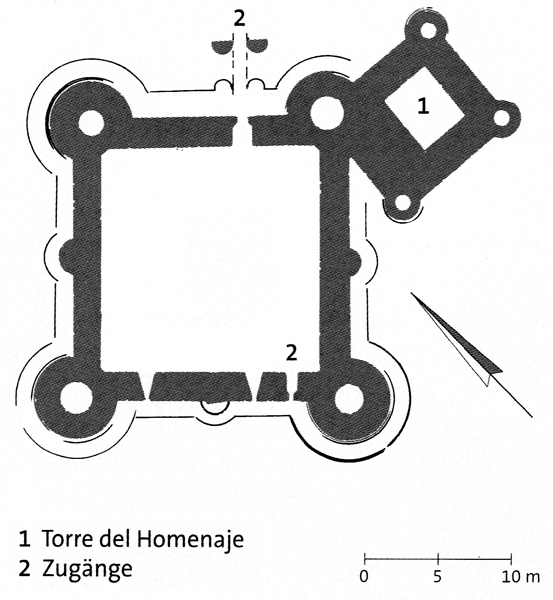 Grundriss Castillo de Torija