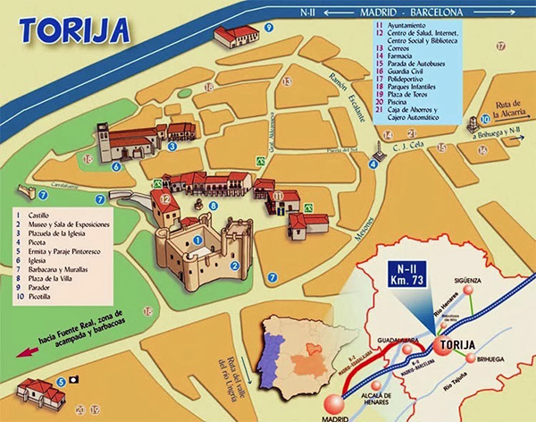 Grundriss Stadtmauer Torija