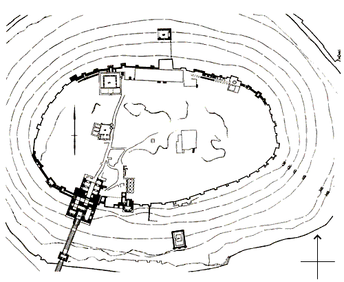 Grundriss Zitadelle von Aleppo