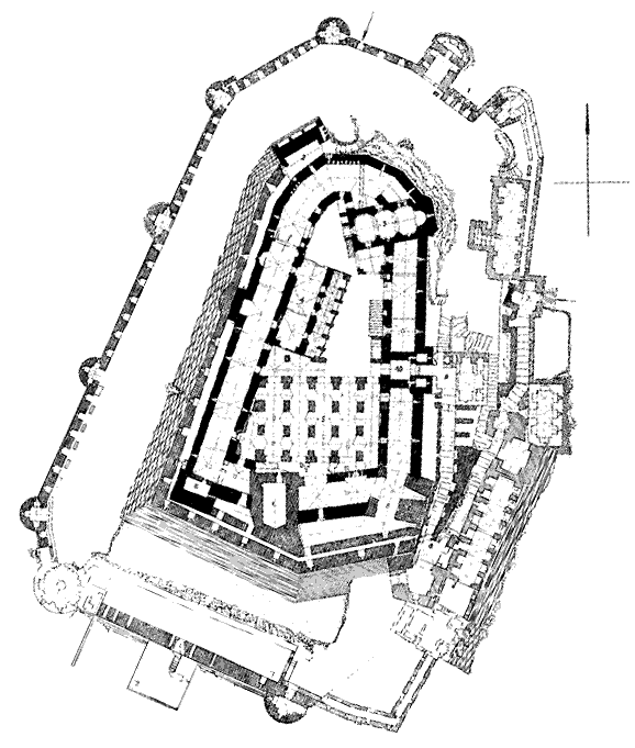 Grundriss Krac des Chevaliers