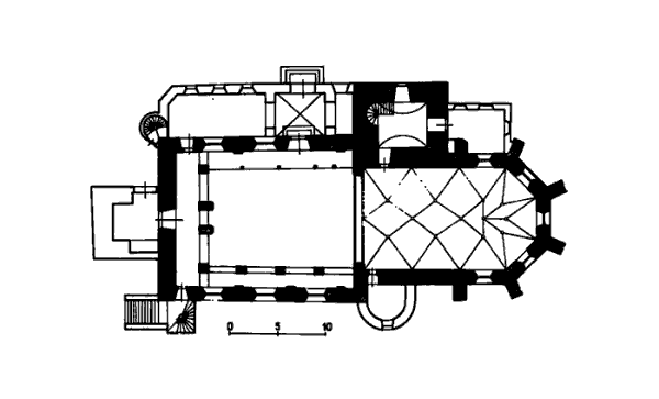 Grundriss Kirchenburg Schlaggenwald