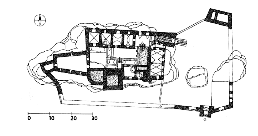 Grundriss des Hrad Kámen / Burg Stein