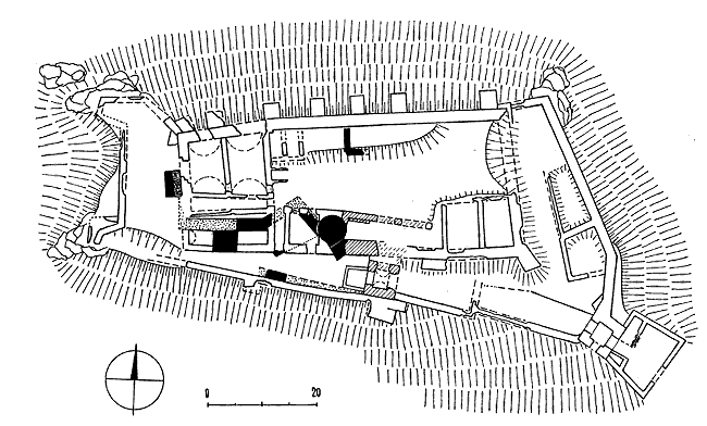 Grundriss Burg Luckow