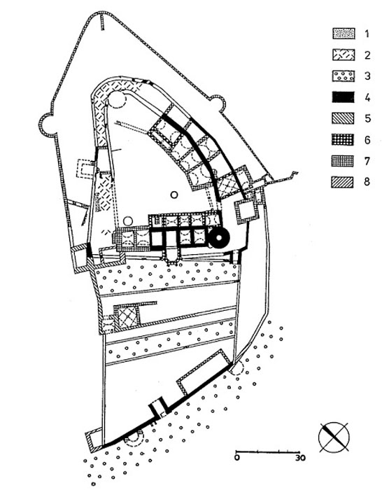 Grundriss des Burgschlosses Neuhaus.