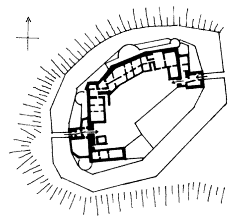 Grundriss Burg Gratzen