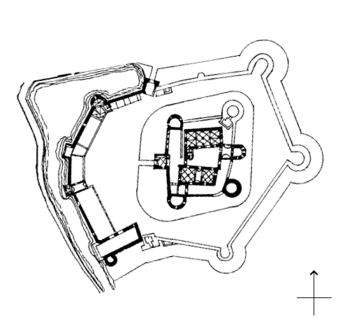 Grundriss Burg Schwihau