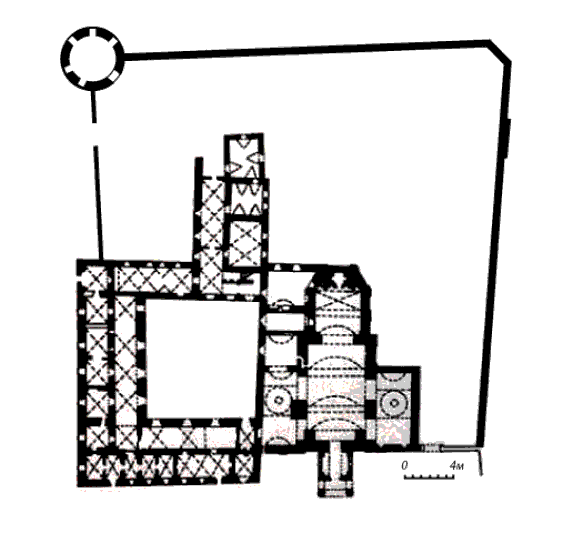 Grundriss Wehrkloster Letytschiv