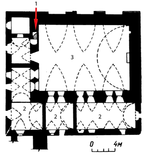 Grundriss Wehrsynagoge Sataniv