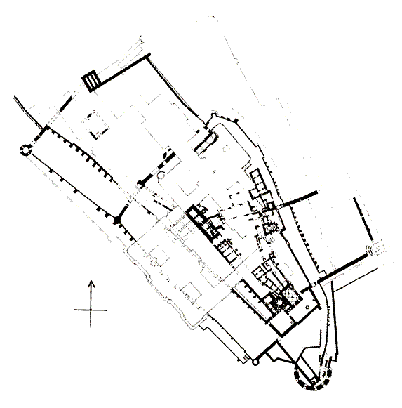 Grundriss der Budaer Burg