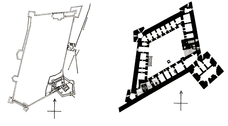 Grundriss Burg Rákóczi