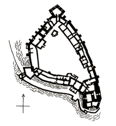 Grundriss Burg Sümeg