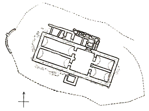 Grundriss Burg Gesztes