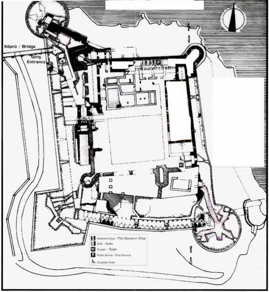 Grundriss Girne Kalesi